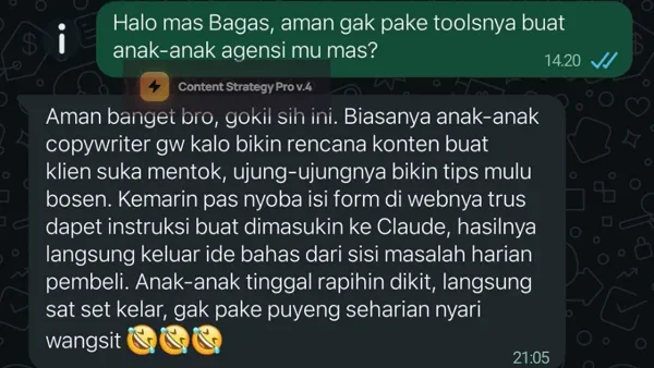 Testimoni Bagas Wicaksono - SMM Agency